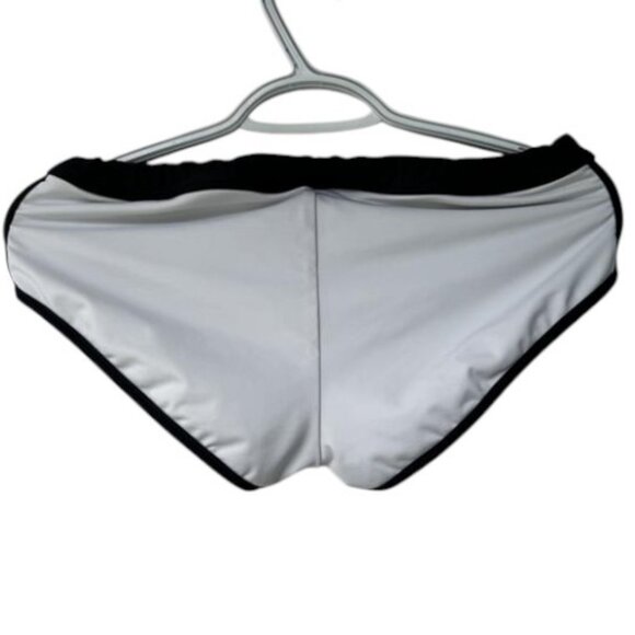 Axcelerate black and white racerback tank top and bikini bottom set size L - Picture 4 of 5